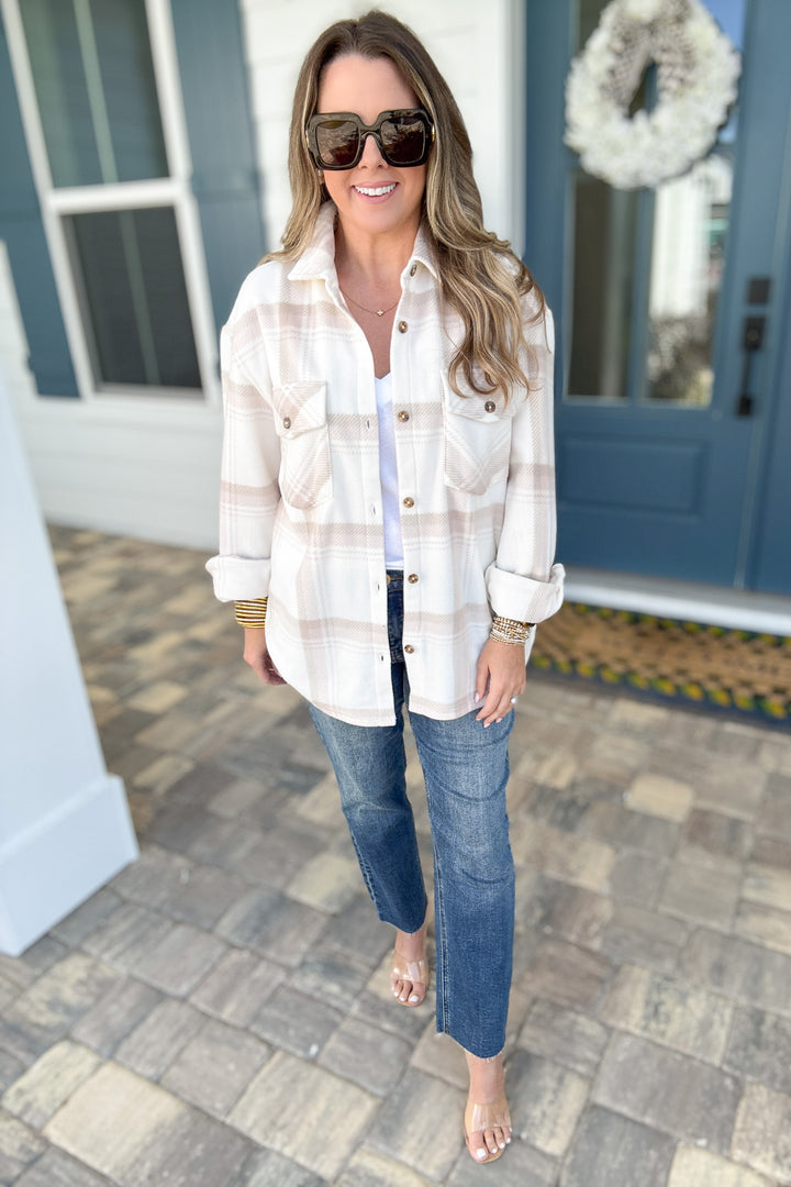 Z Supply: Hiker Two Toned Fleece Jacket - Smokey