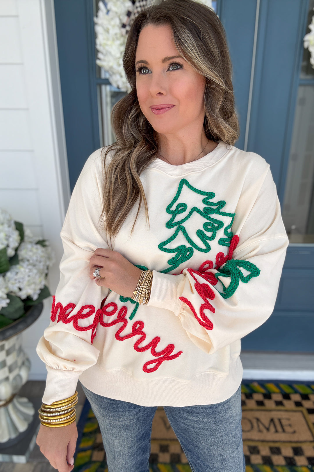 Cream Merry Oversized Sweater