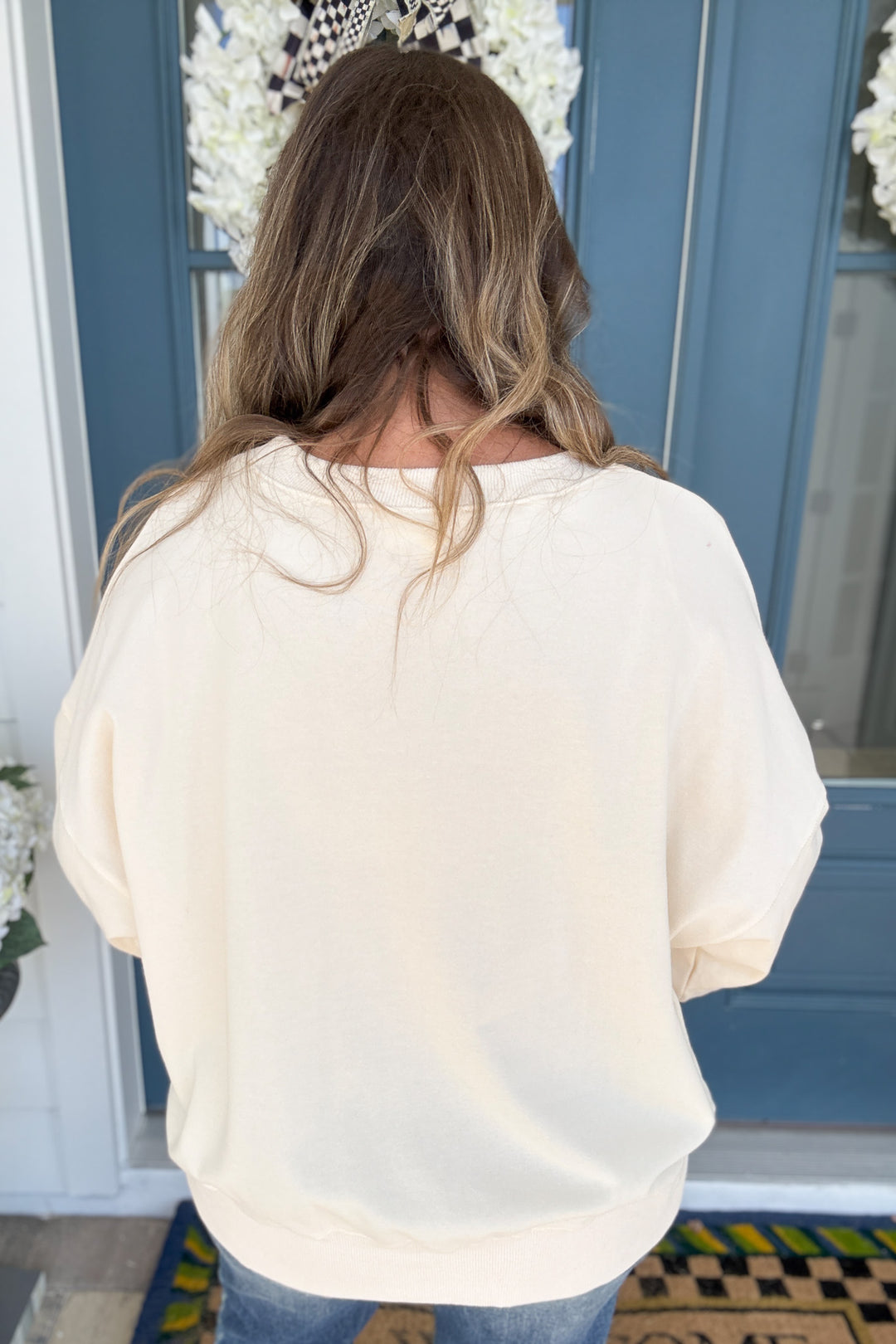 Cream Merry Oversized Sweater