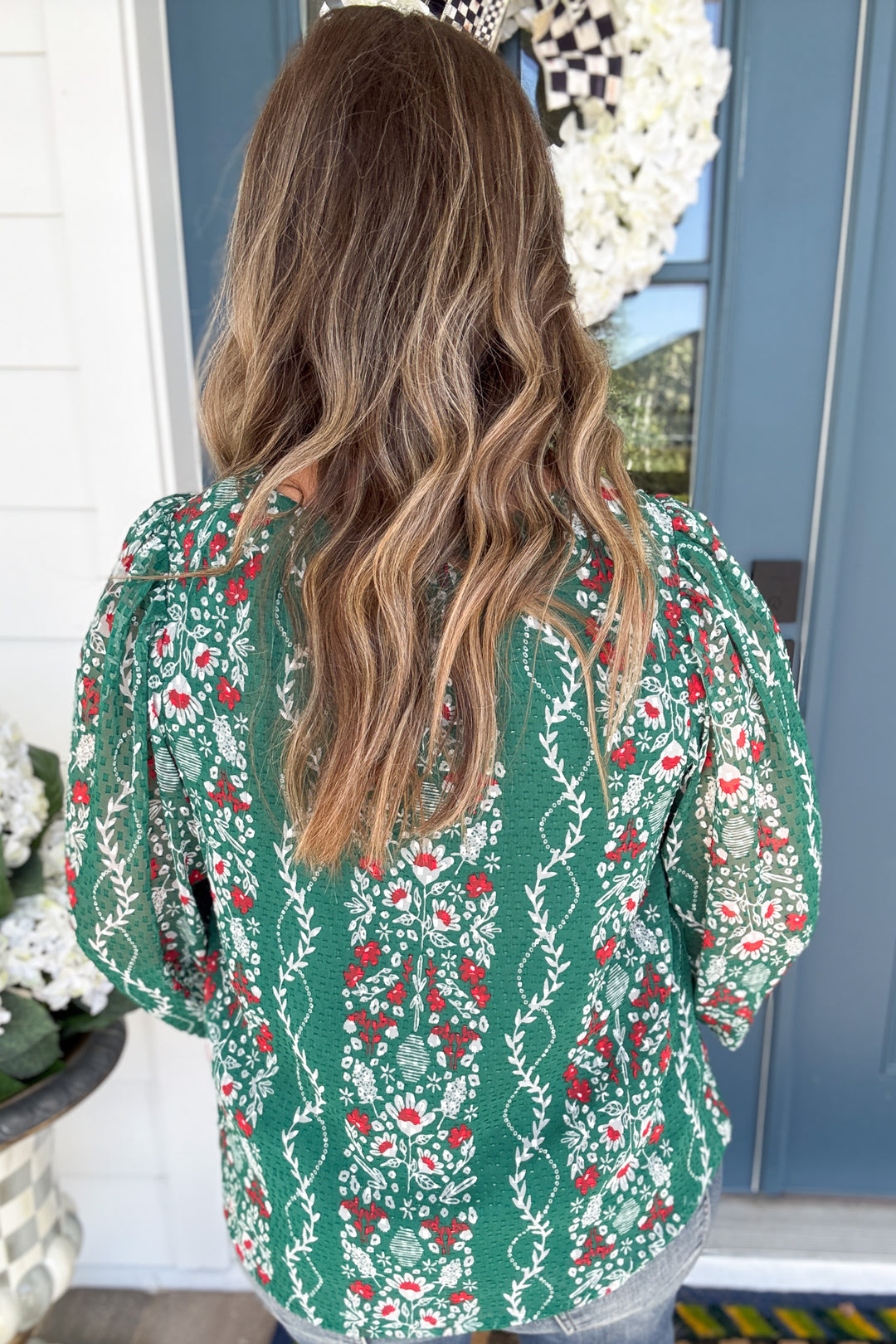 Anastasia Top - Ivy Lane Green