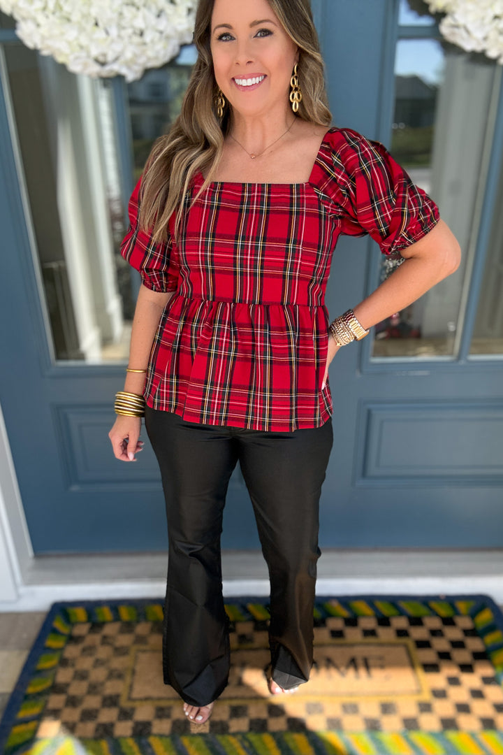 KUT: Stella Coated High Rise Flare - Black