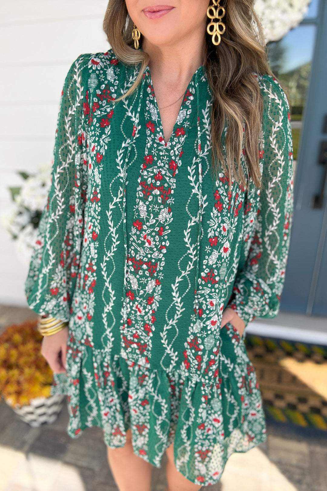 Mary Square: Natasha Dress Ivy Lane Green