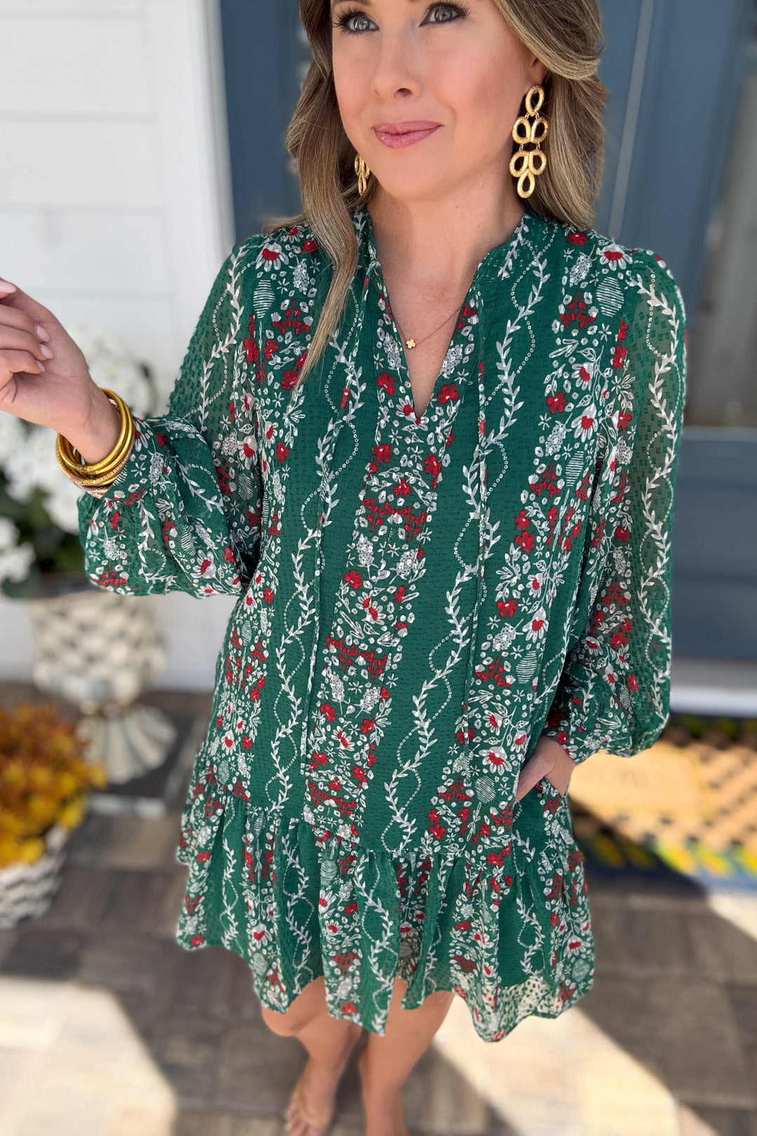 Mary Square: Natasha Dress Ivy Lane Green