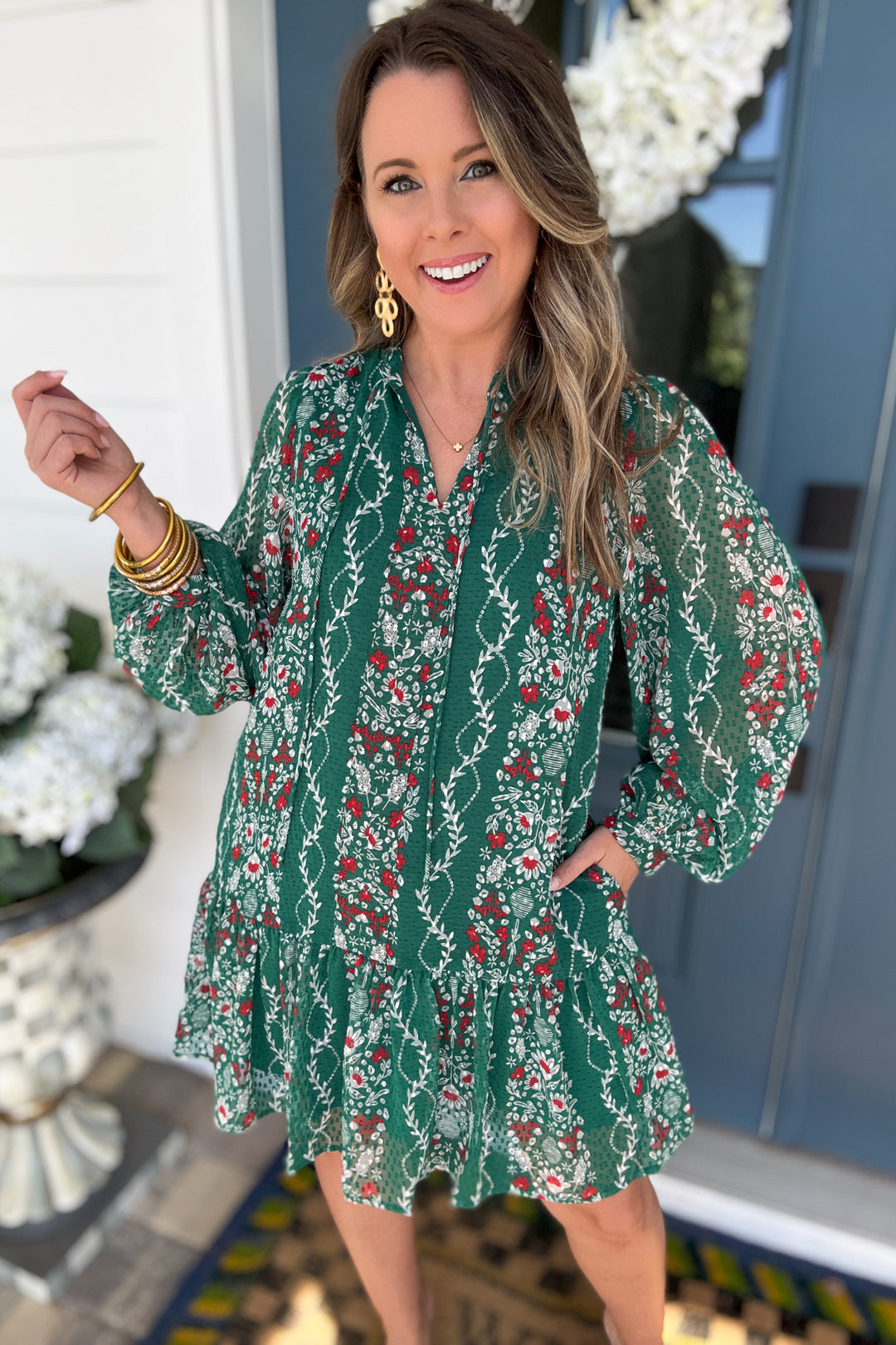 Mary Square: Natasha Dress Ivy Lane Green