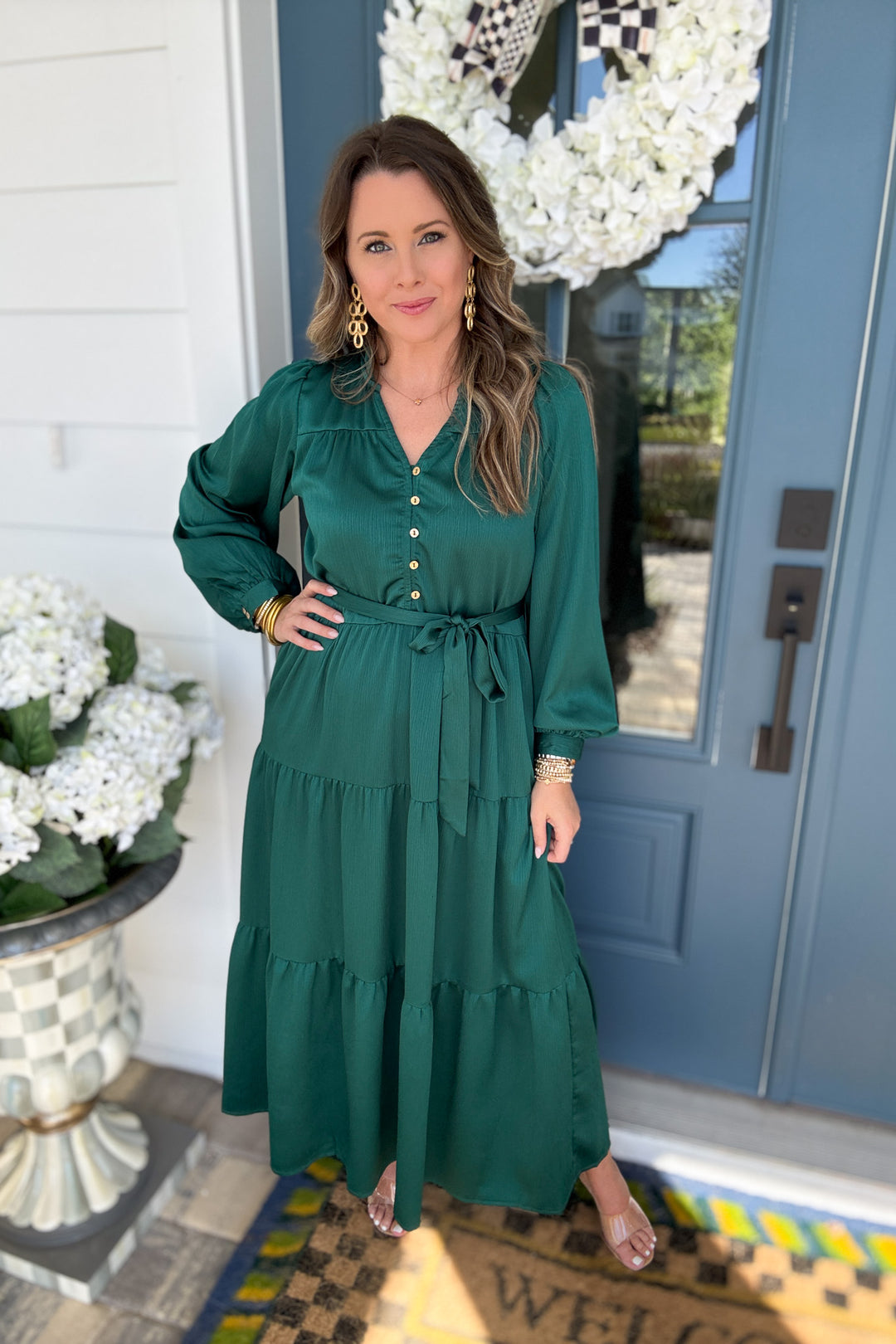 Mary Square: Gracelyn Dress Aventurine