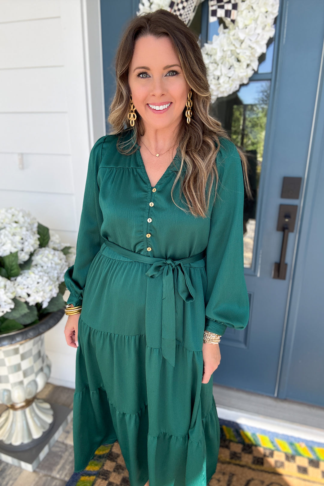 Mary Square: Gracelyn Dress Aventurine