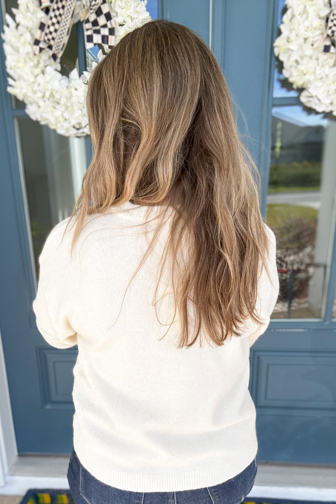 Z Supply: Tie The Ribbon Sweater - Warm White