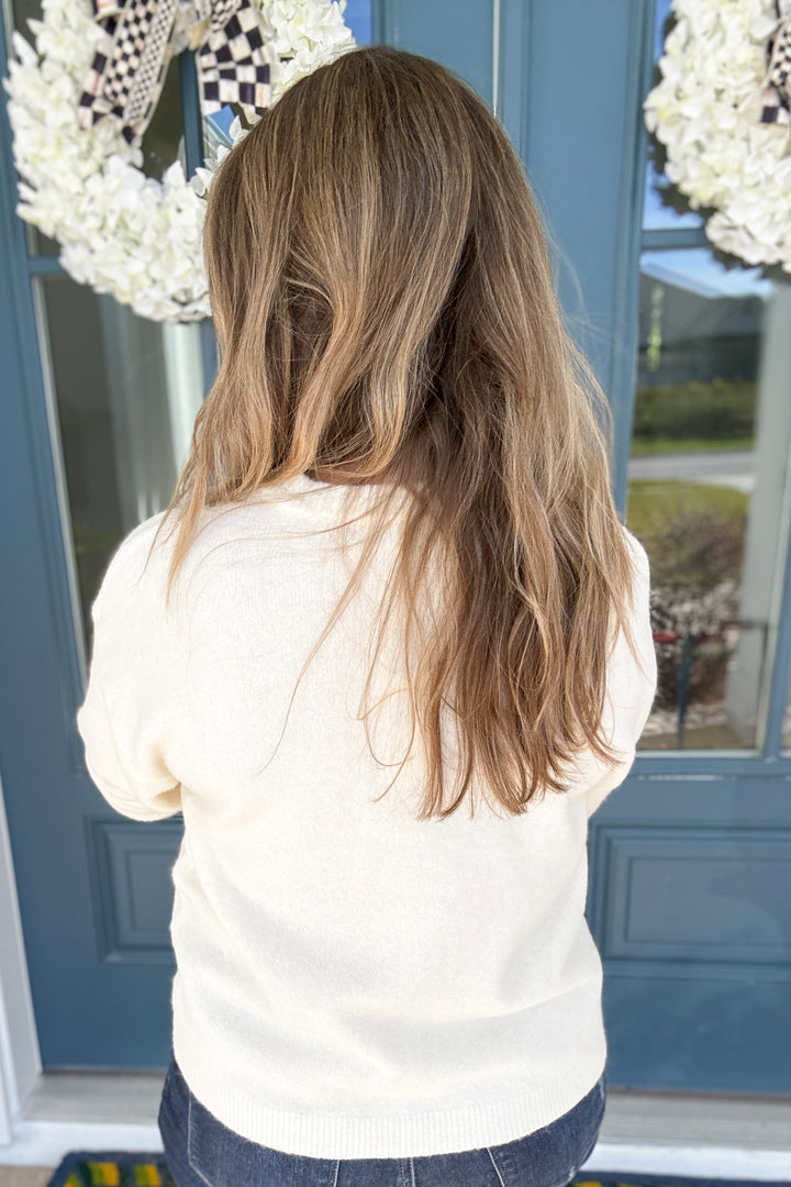 Z Supply: Tie The Ribbon Sweater - Warm White