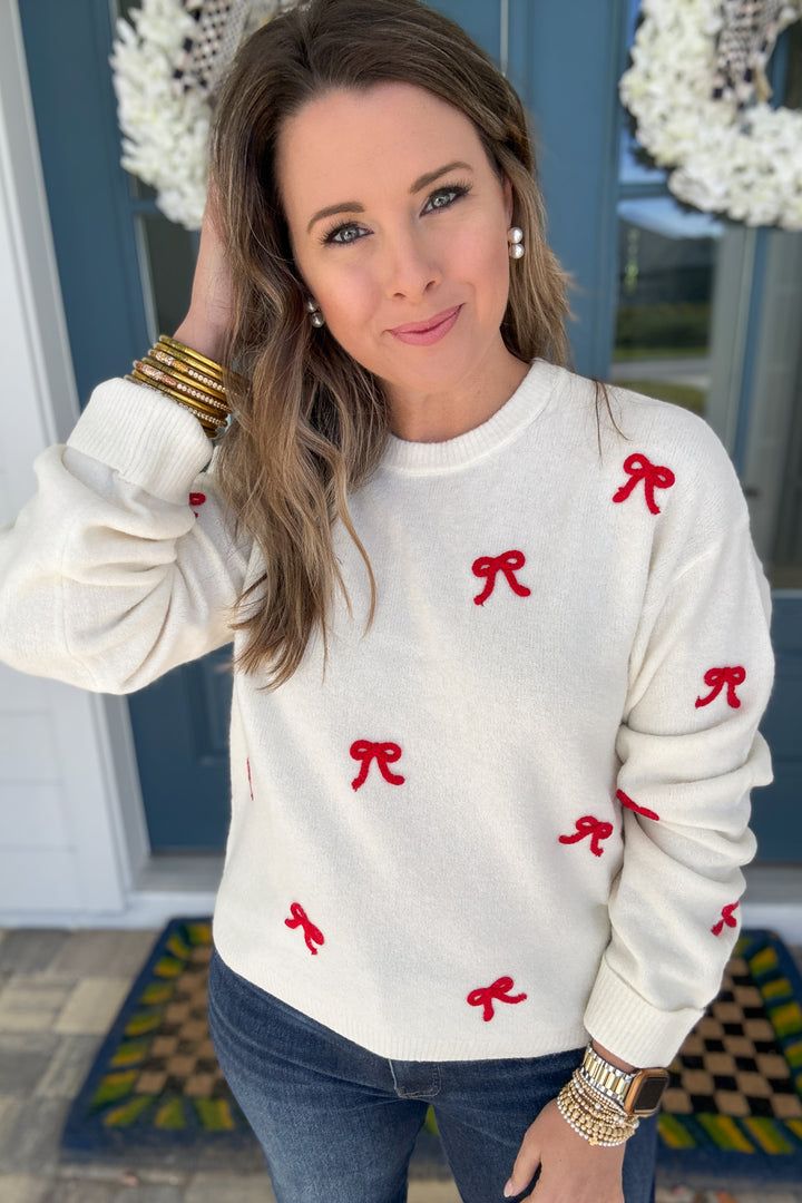 Z Supply: Tie The Ribbon Sweater - Warm White