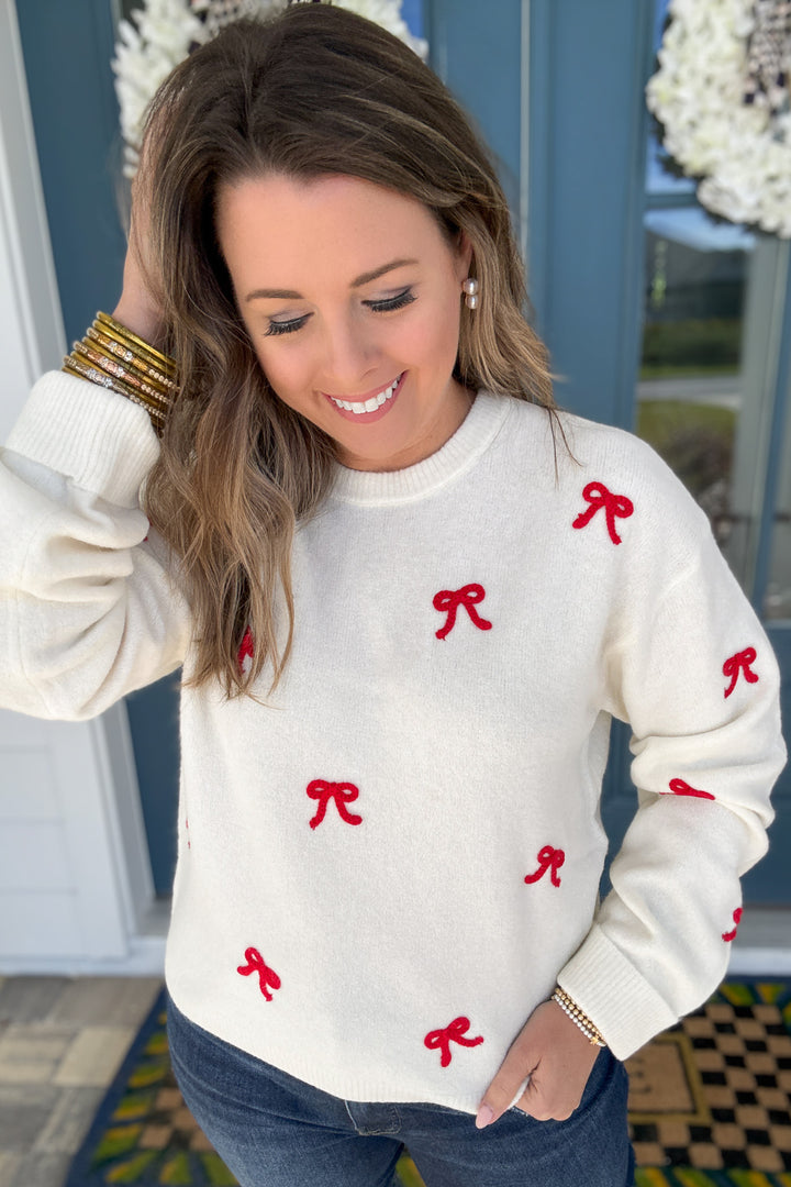 Z Supply: Tie The Ribbon Sweater - Warm White