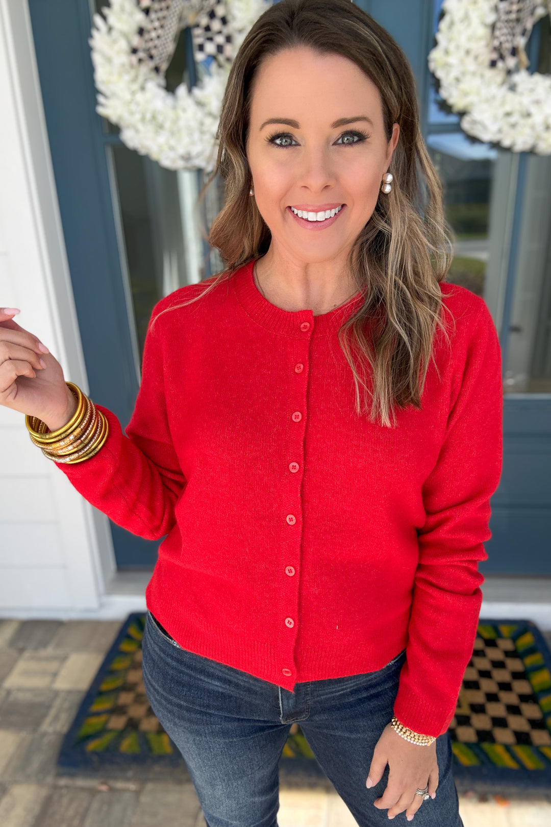 Z Supply: Medina Cardigan - Festive Red