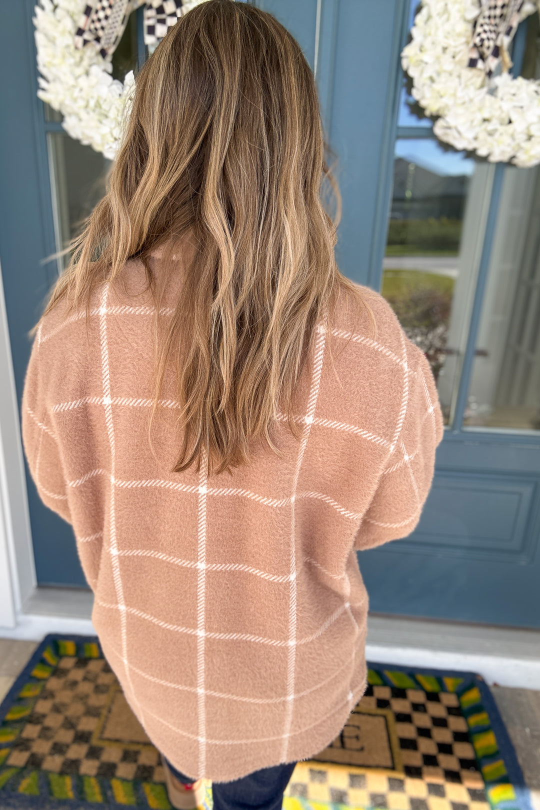 Z Supply: Plaid Tucker Jacket - Heather Taupe