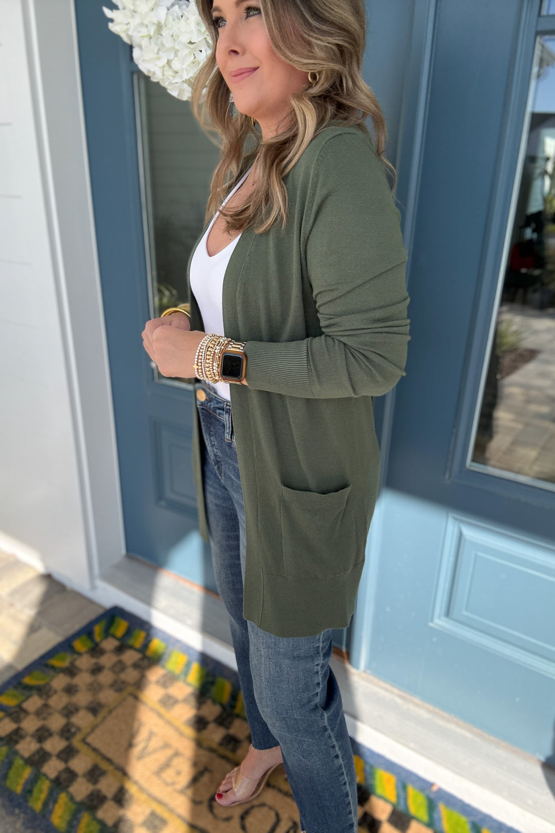 Montecito Cardigan - Green