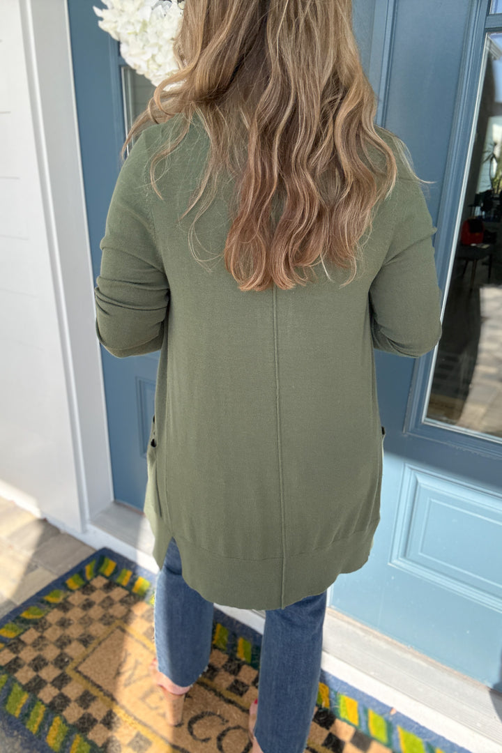 Montecito Cardigan - Green