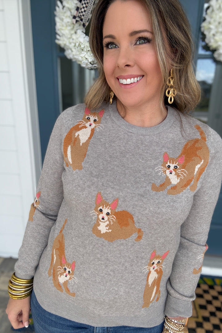 THML: Cozy Kitty Knit Sweater