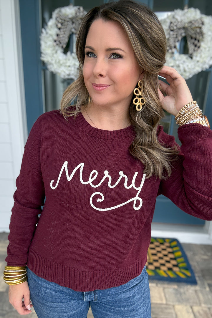 Z Supply: Sienna Merry Sweater - Merlot