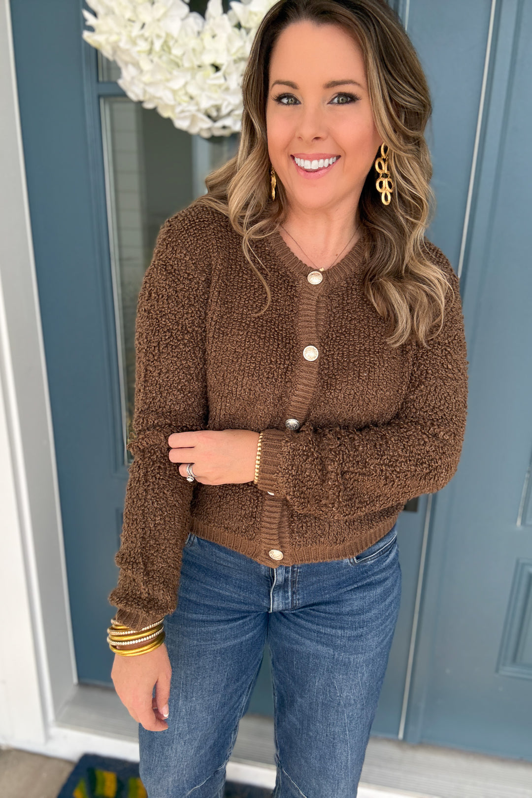 Z Supply: Maxie Fluffy Cardigan Root Beer