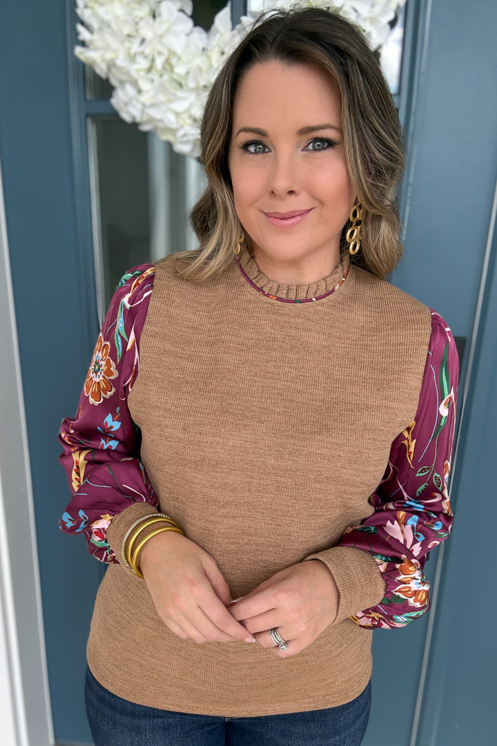 THML: Sweet Gift Silk Sleeve Top