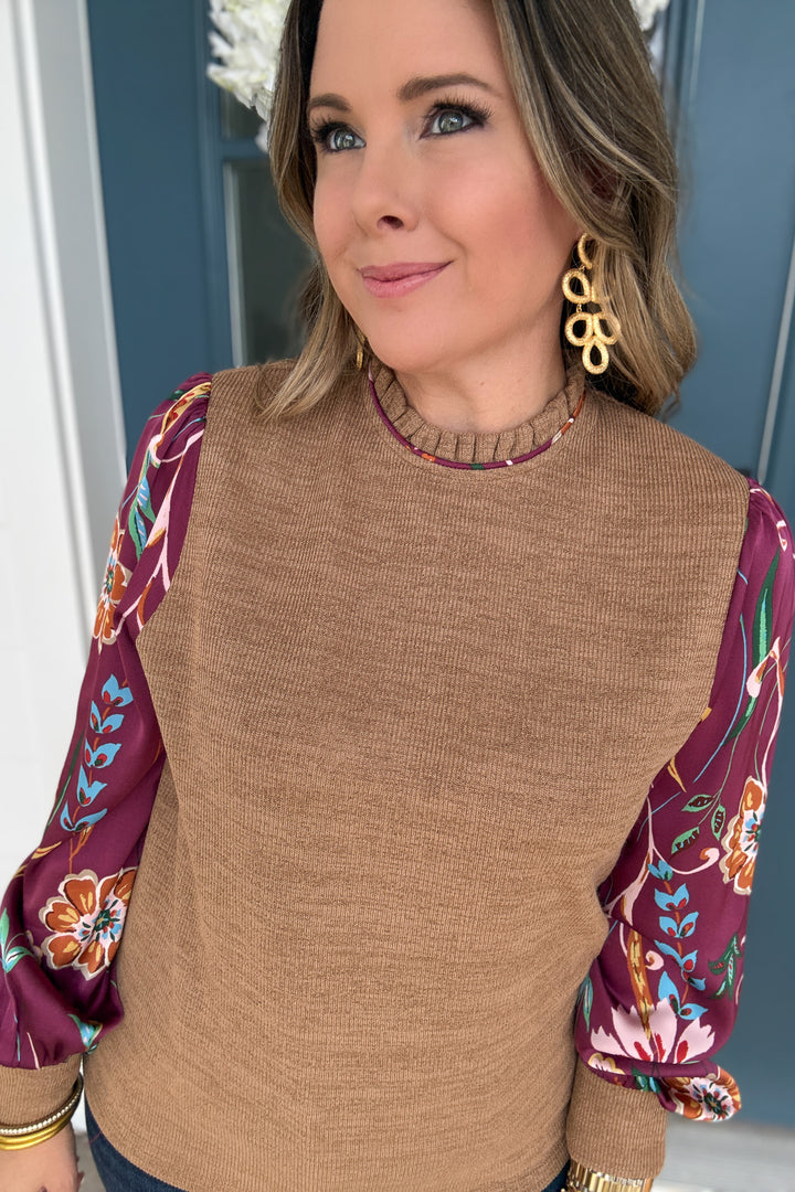 THML: Sweet Gift Silk Sleeve Top