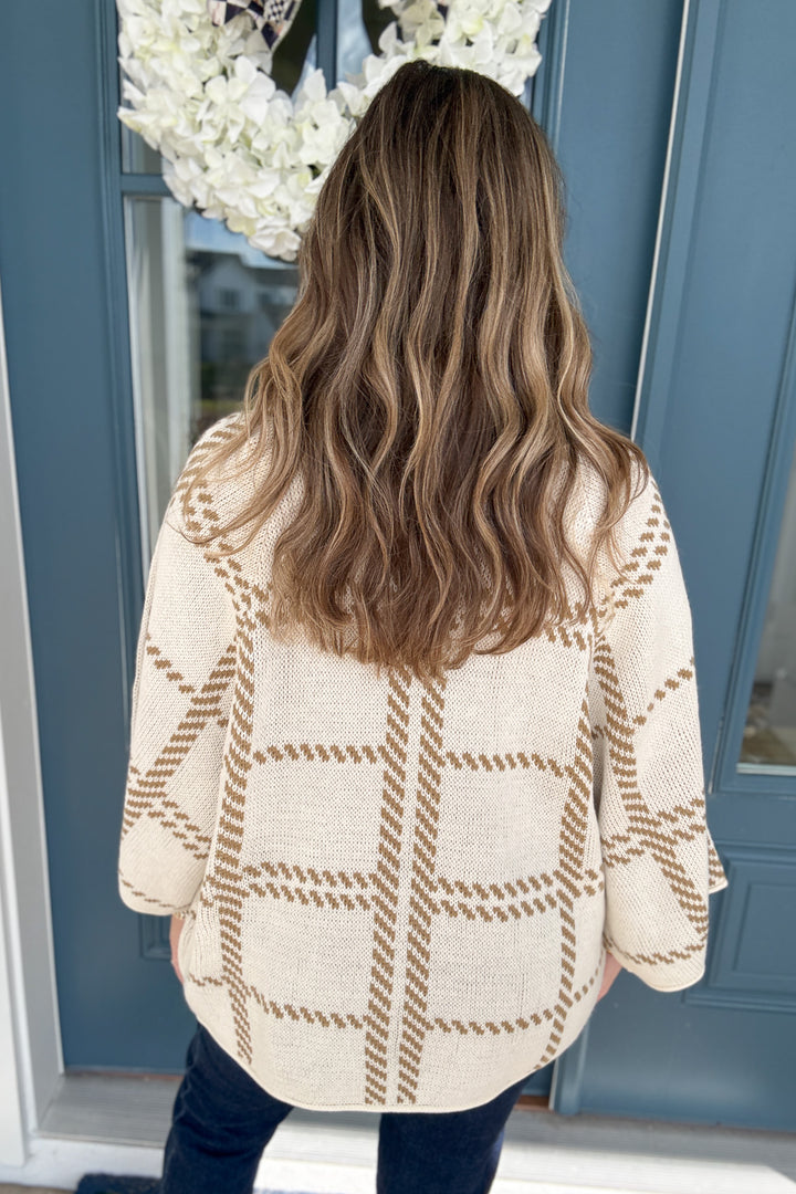 Cozy Classic Plaid Knit Sweater