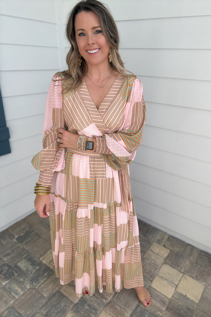 Smooth Lines Wrap Maxi Dress - B Social Boutique