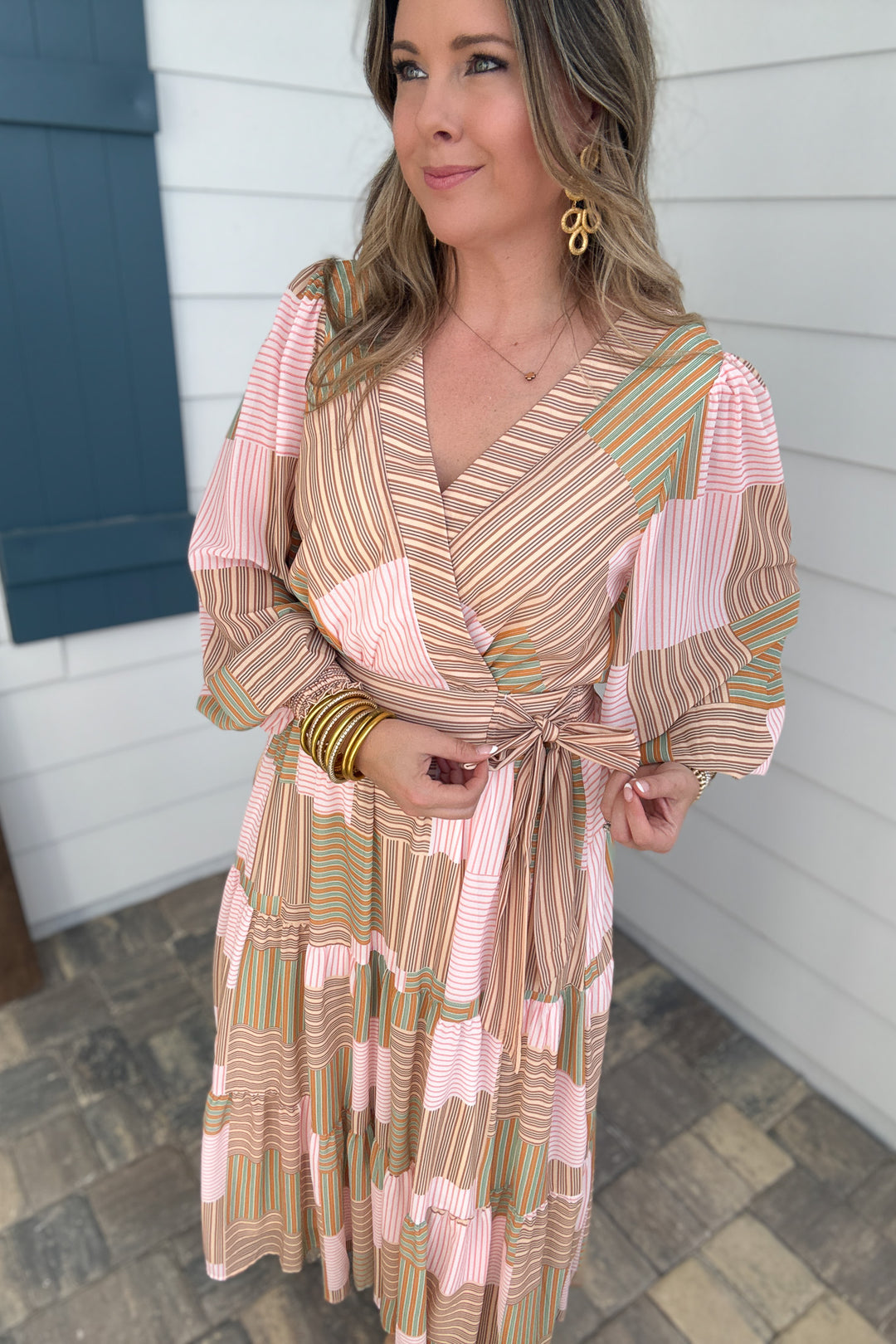 Smooth Lines Wrap Maxi Dress - B Social Boutique