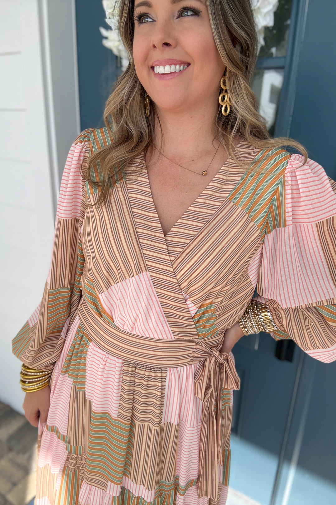 Smooth Lines Wrap Maxi Dress - B Social Boutique