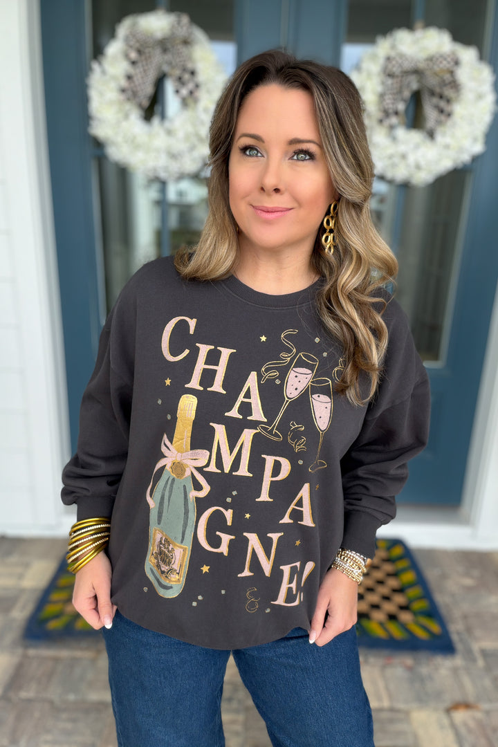 Z Supply:  Celebrate Champagne Sweatshirt
