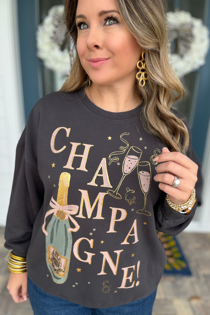 Z Supply:  Celebrate Champagne Sweatshirt