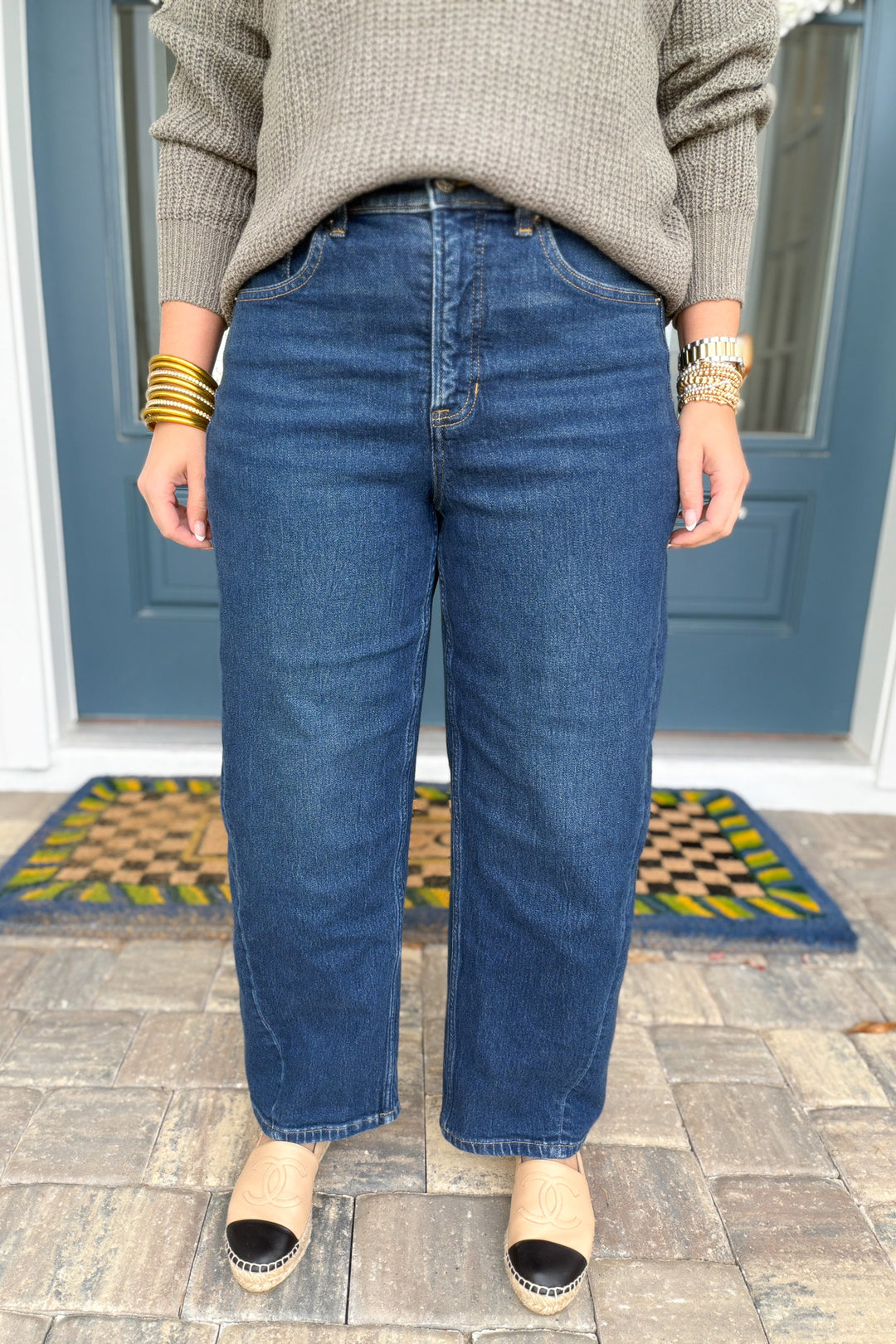 SPANXshape™ Authentic 360 Barrel Leg Jeans -Adriatic Blue