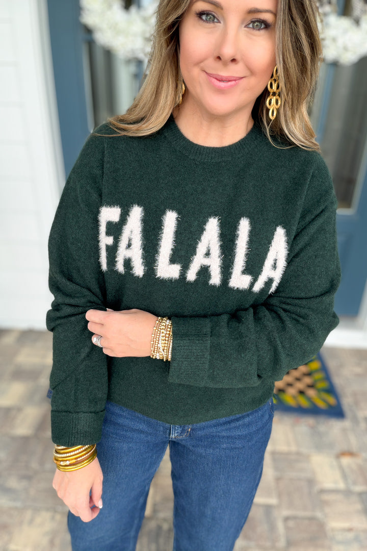 Z Supply: Holiday Cheer Sweater Fa LA LA