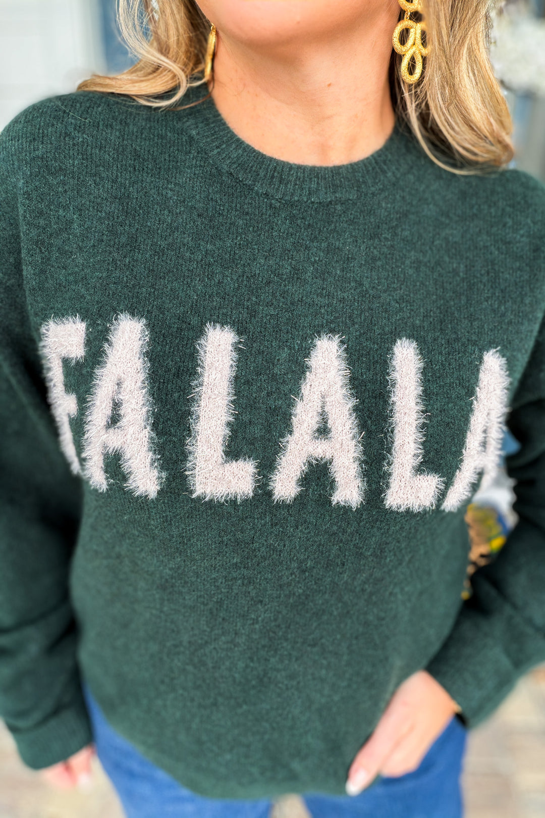 Z Supply: Holiday Cheer Sweater Fa LA LA