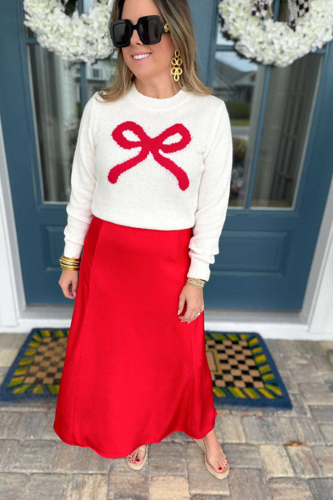 Z Supply: Northpointe Midi Skirt Festive Red