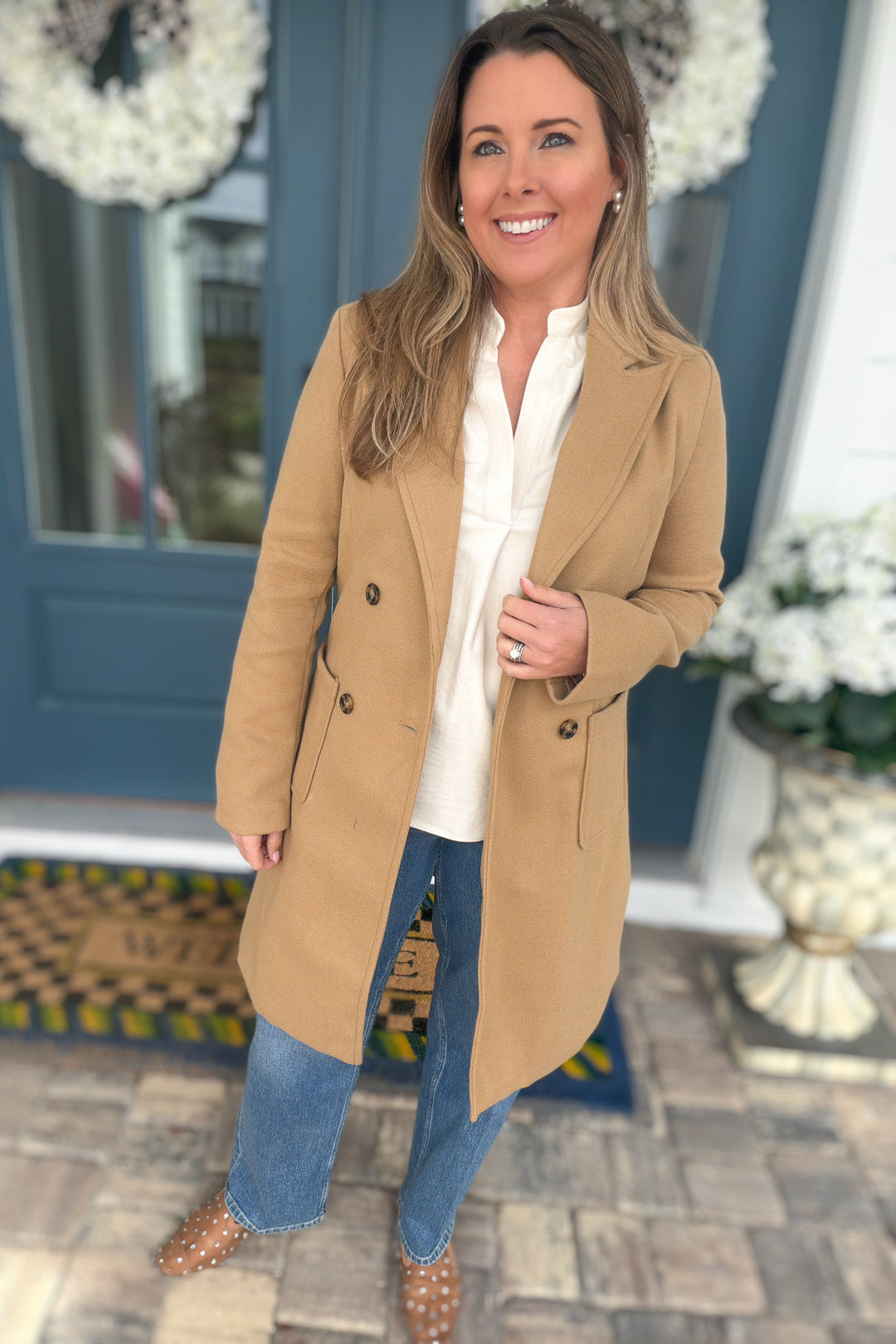 In The City Chic Peacoat - Tan