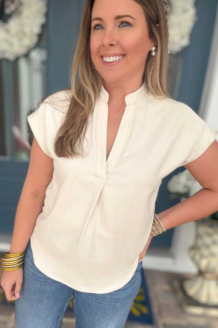 Polished Everyday Blouse - Ivory