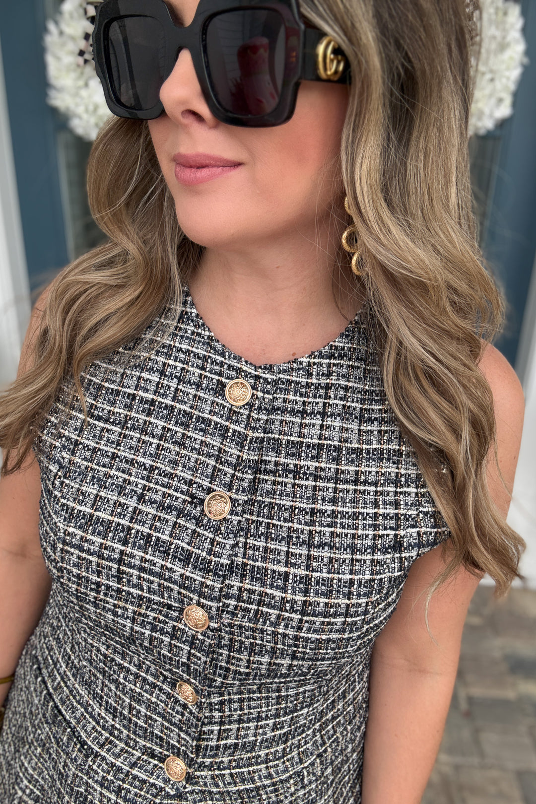 Gisella Tweed Jeanie  Vest