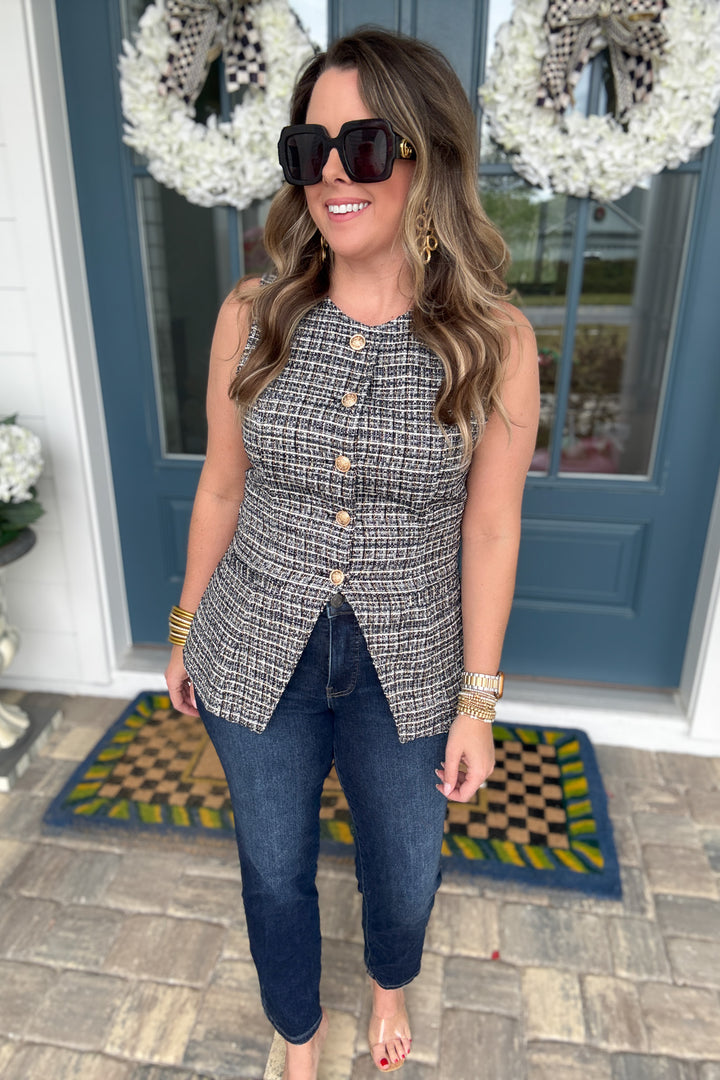 Gisella Tweed Jeanie  Vest