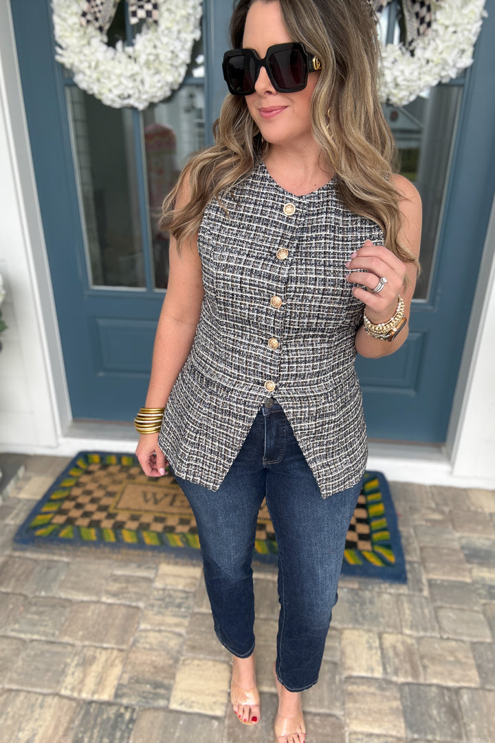 Gisella Tweed Jeanie  Vest