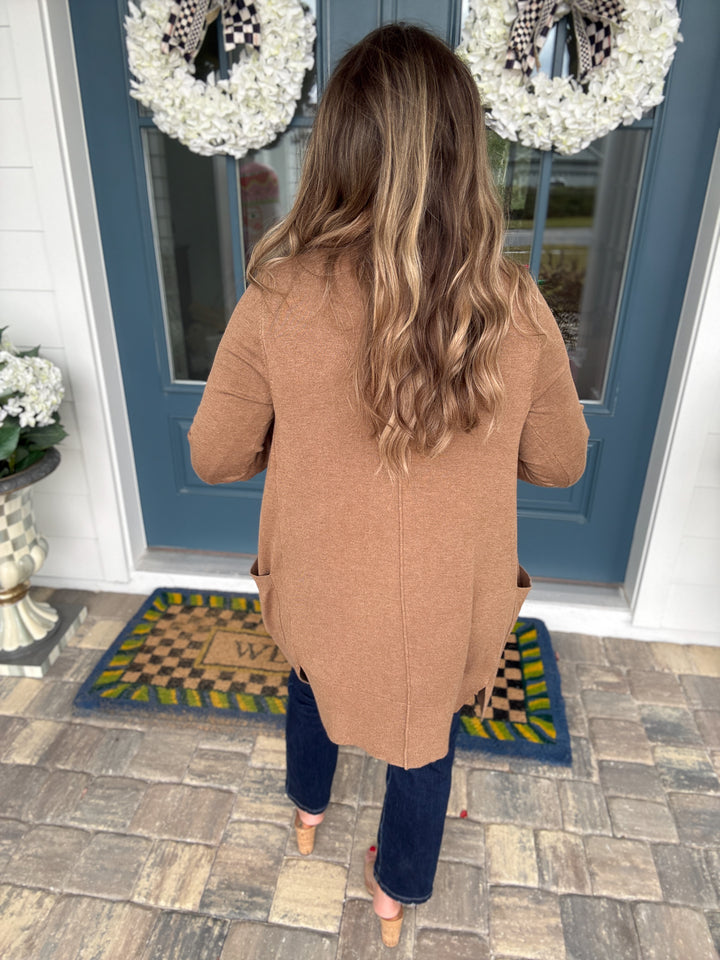 Montecito Cardigan -Tan