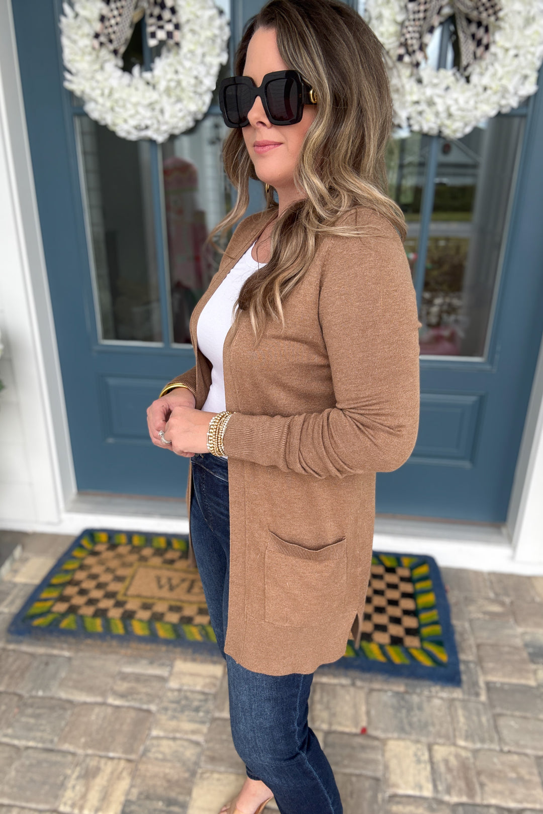 Montecito Cardigan -Tan