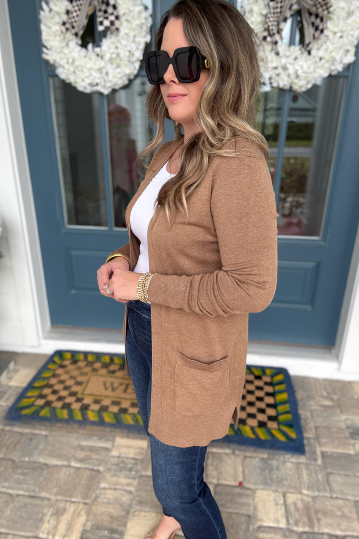 Montecito Cardigan -Tan