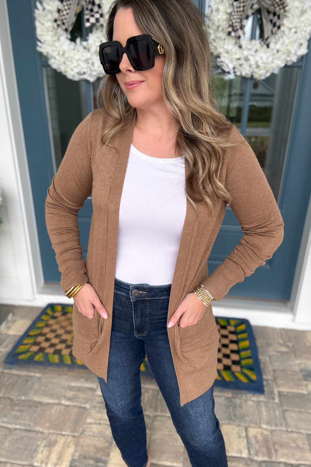 Montecito Cardigan -Tan