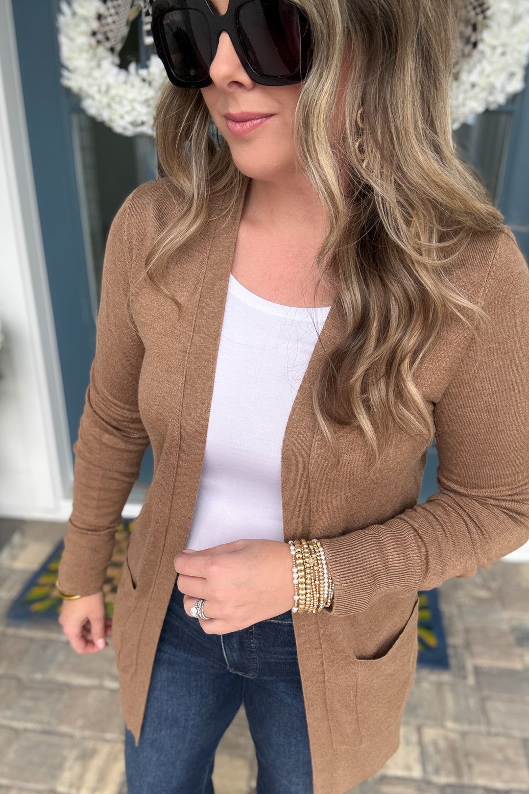 Montecito Cardigan -Tan