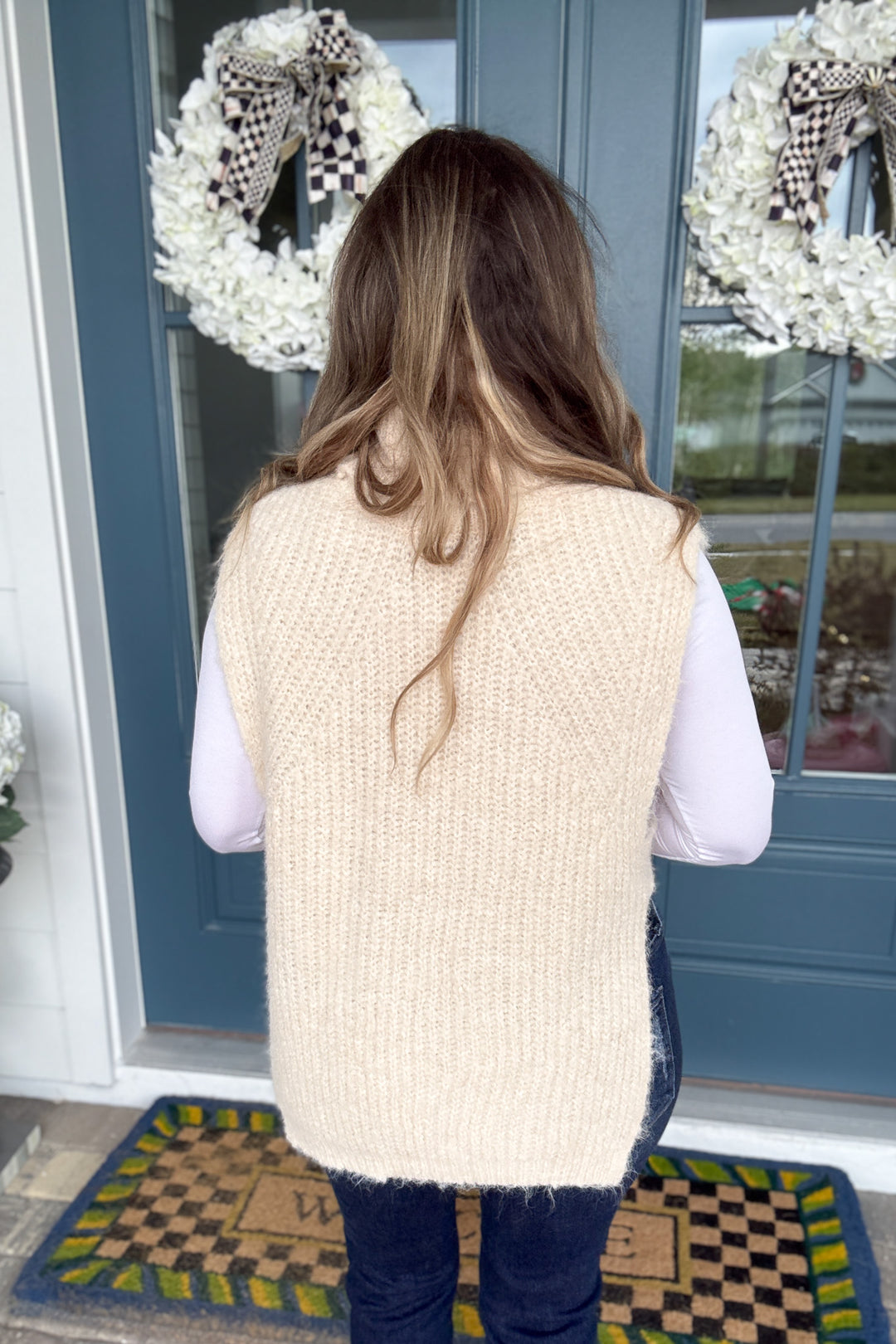 Cloud Nine Turtleneck Sweater Vest