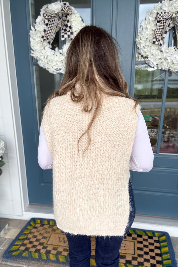 Cloud Nine Turtleneck Sweater Vest