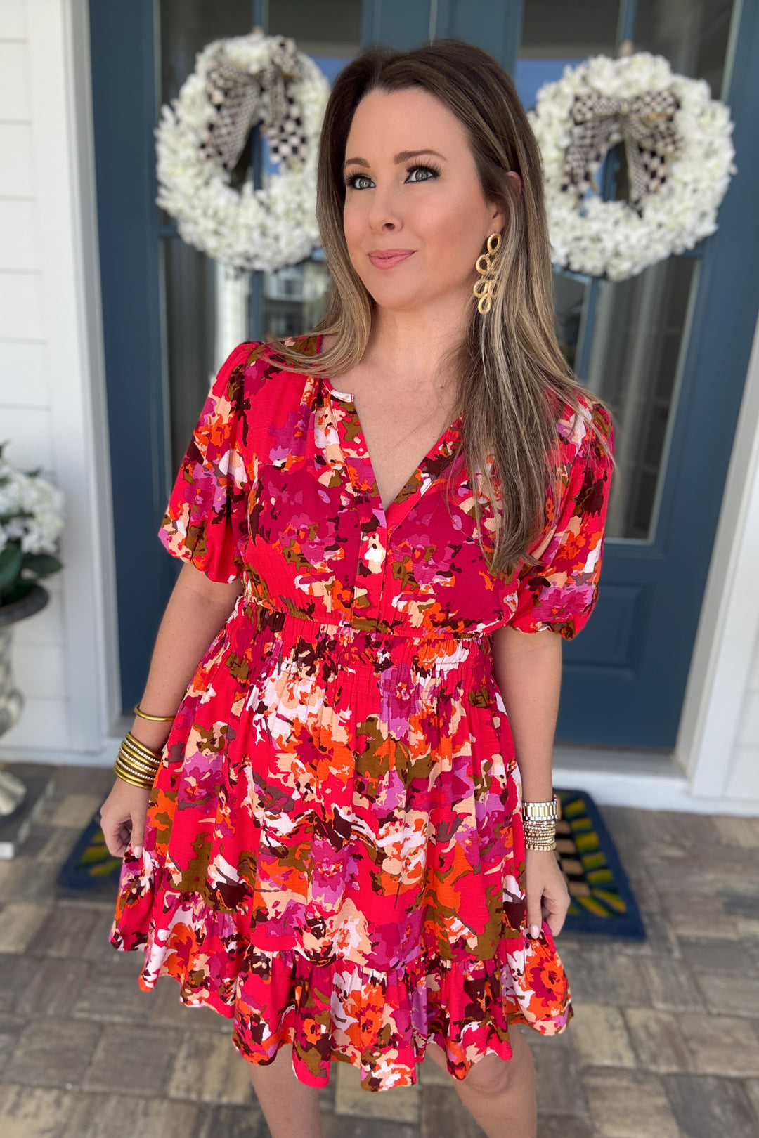 Bloom Tiered Mini Dress - B Social Boutique