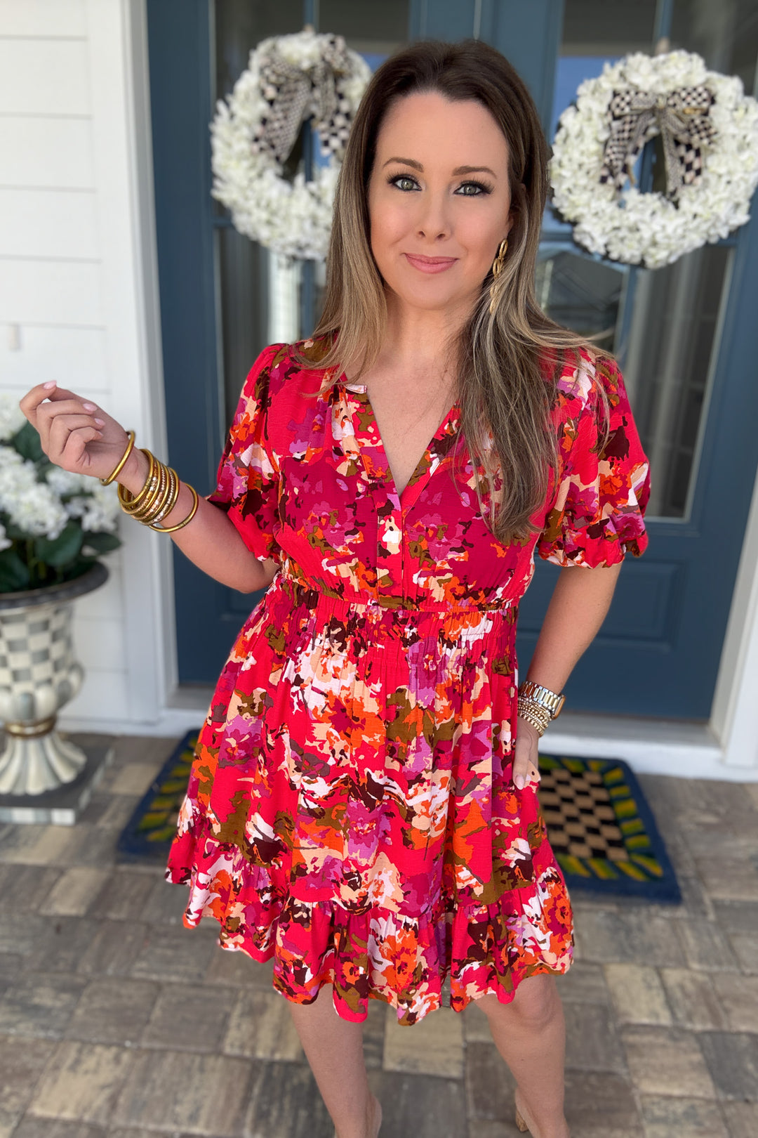 Bloom Tiered Mini Dress - B Social Boutique