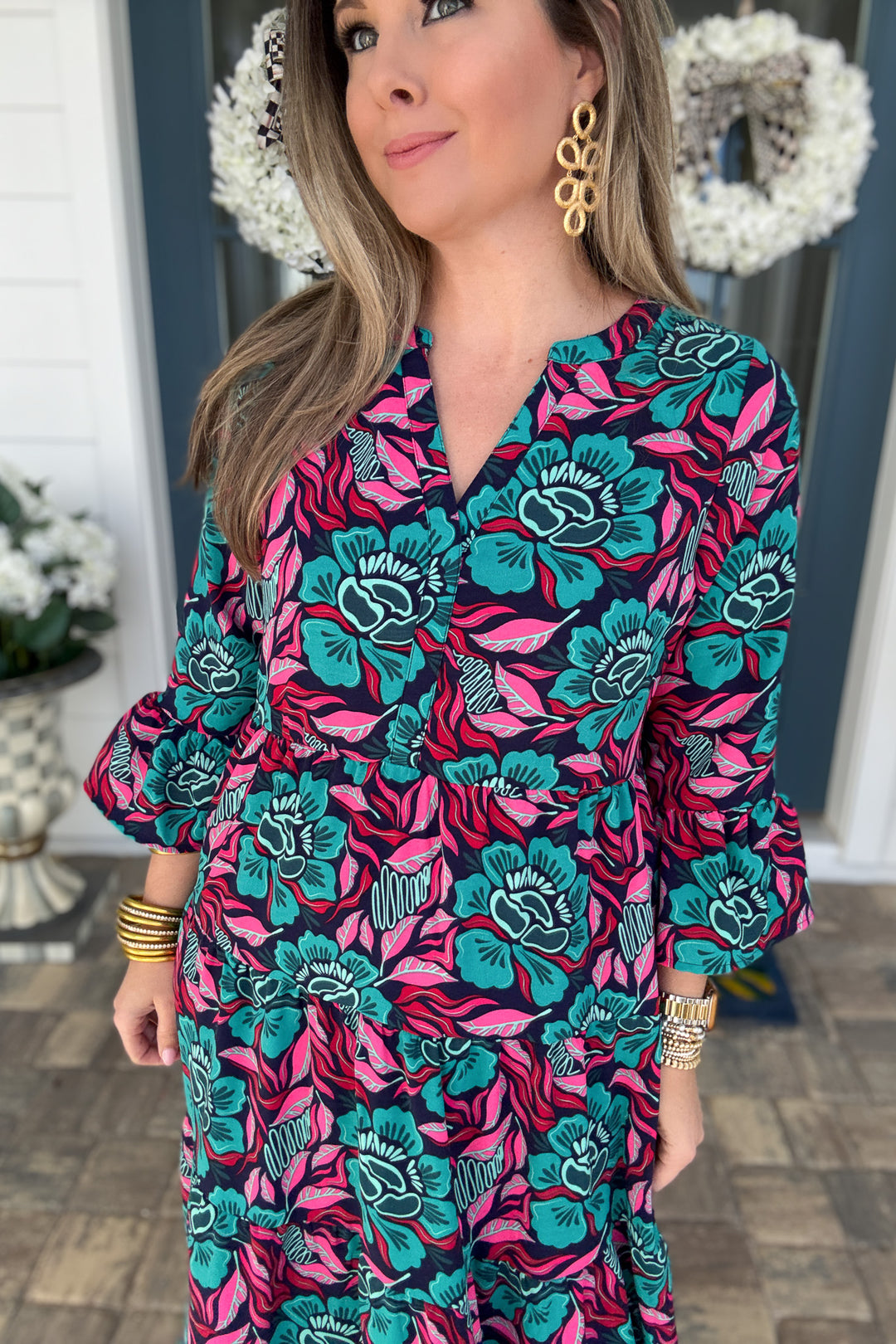 Mary Square: Benette Midi Dress - Lovestruck Teal - B Social Boutique