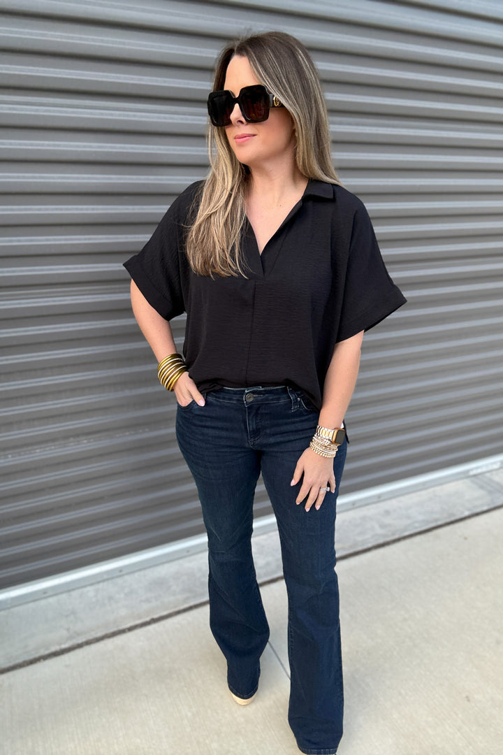 KUT: Natalie Mid Rise Flare