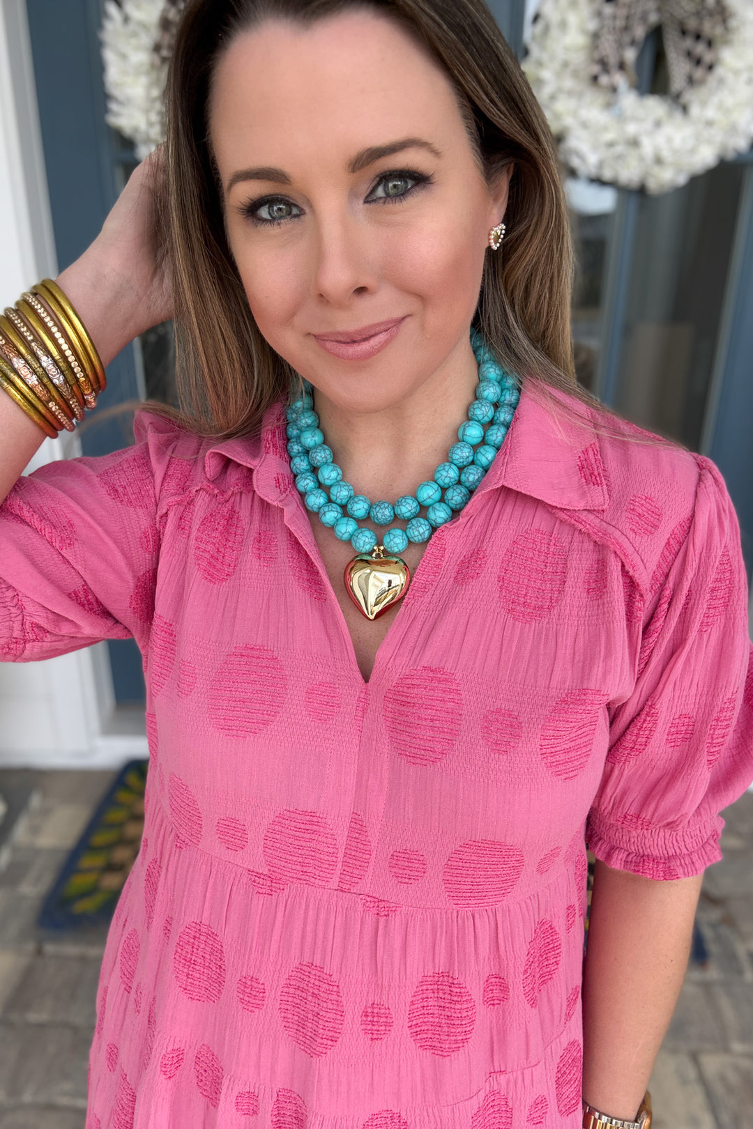You Have my Heart Turquoise Necklace - B Social Boutique